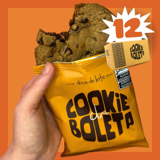 Caixa com 12 - Cookie do Boleta Doce de leite