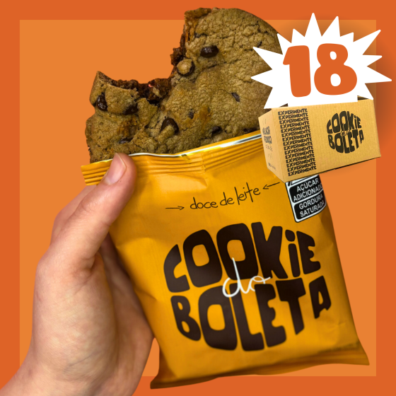 Caixa com 18 - Cookie do Boleta Doce de leite