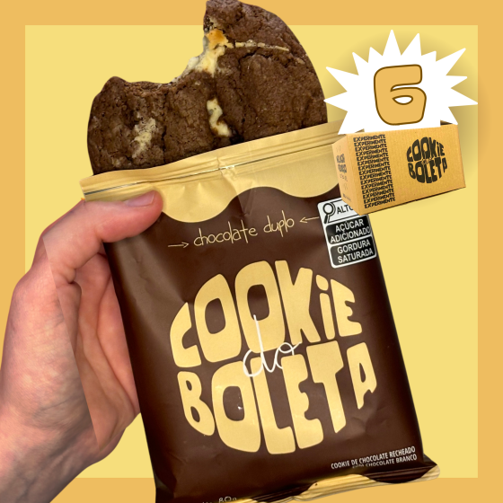 Caixa com 6 – Cookie do Boleta Chocolate Duplo