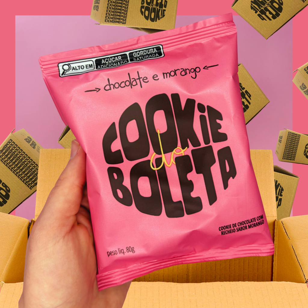 Cookie Chocolate com Morango